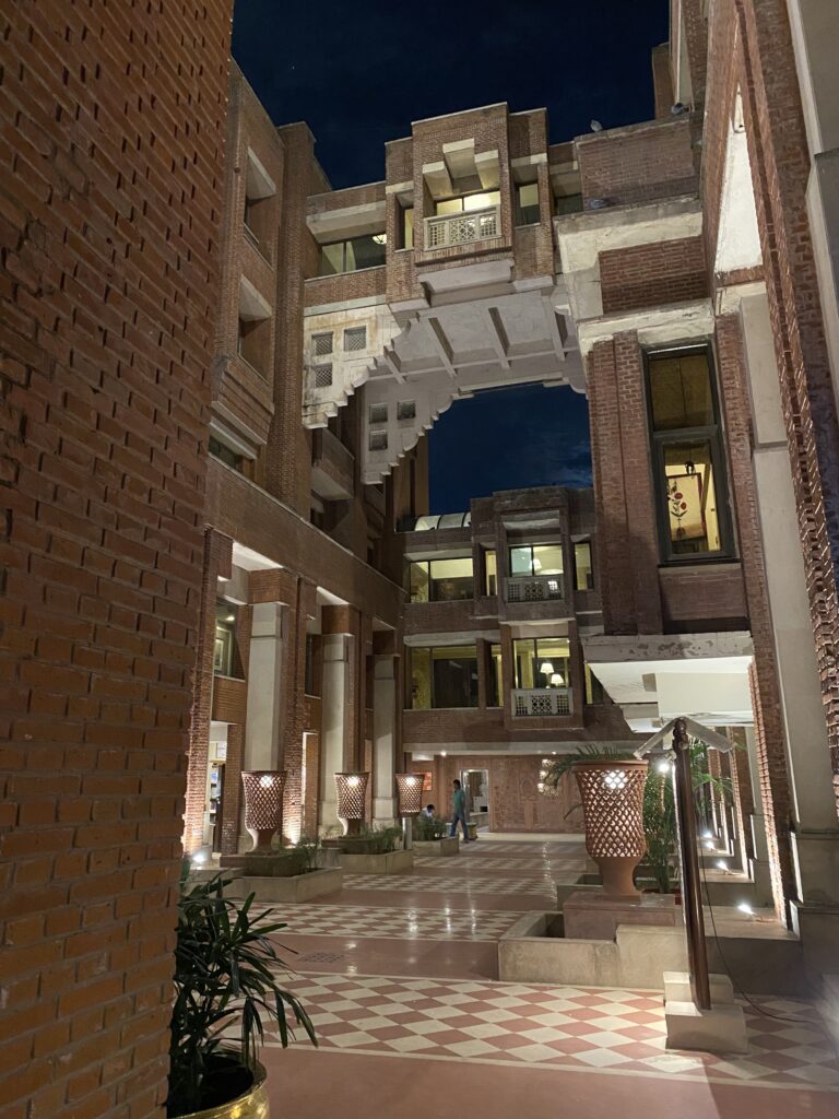 Entrance to the Peshawri Restaurant at the ITC Rajputana Hotel in Jaipur, India